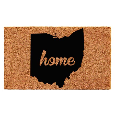 Calloway Mills Entrance Mat, Coir, Natural, Black 105371830